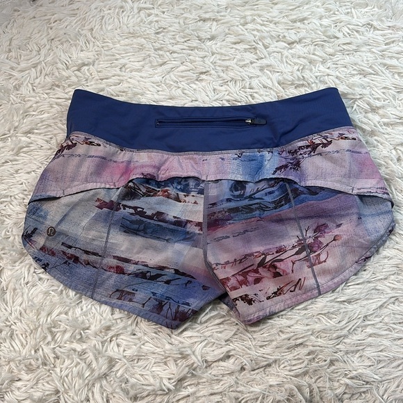 Lululemon Speed Up Short *2.5" Sunrise Silhouette Multi / Gatsby Blue - Picture 4 of 6